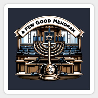 Funny Hanukkah - A Few Good Menorah Magnet